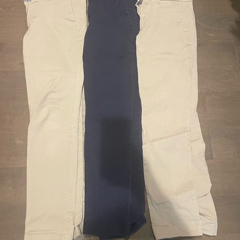 GAP Men's Chinos in Navy and Beige khaki pants bundle